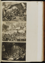46 | 4. Entrée triomphante de sa Maj. Imperiale dans la / tente du Grand-Vizir ... 6 Mine des Turcs sous la Cour imperiale decou- / verte & defaite | Romanus de Hooghe | Romanus de Hooghe