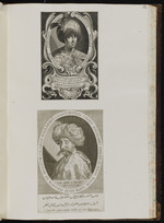 52. | Hasson Begler Imperator Turcarum vigesimus / Synal Chaen, Princeps in Persia, ... Rudolphum II. Legatus | Luc. Kilian sc. et exc. / Aeg. Sadeler del. Marc. / Sadeler exc.