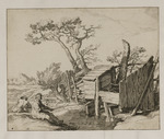 Landschaft mit Anglern