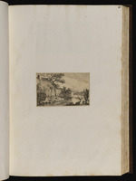 Flusslandschaft mit Bauernhaus, Zaun und Angler