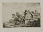 Ein Dorf mit einer Wassermühle