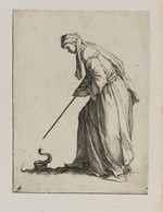Frau mit Stab und Schlange