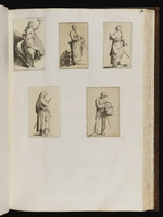 91 à 94 | Ein dergl: [kleine numerirte Stücke zu einem Zeichenbuche dienend] von 30 numerirten kleinen Blättern | ––––,,––––– [Abrah. Bloemaert inv. Fred. Bloe= / =maert sc. N. Visscher exc.]