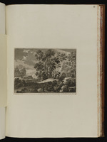 Christus und die Emmausjünger in einer Landschaft