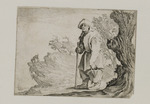 Bauer mit Tasche