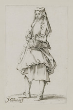 Frau mit Korb