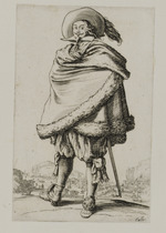 Edelmann mit pelzbesetztem Mantel