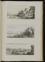 90 - 94. | Douze païsages, qui sont des vües de Florence et de ses environs, / avec un titre dans une bordure: Diverse vedute designa- / te in Fiorenza per Jacopo Callott.