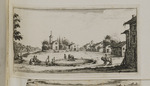 Dorfplatz mit Brunnen und Wasserbassin
