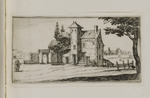 Landschaft mit Haus und zwei Personen