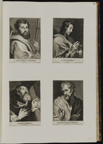 40 | S. Jacobus Major / S. Johannes / S. Philippus / S. Bartholomeus | Corn. Galle exc. C. v. Caukercken fec. / ____ ,, ____ / ____ ,, ____ / ____ ,, ____