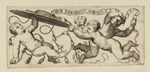 Ornament mit Putten und Kardinalshut