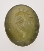 Vs.: Löwenköpfige Schlange Chnoubis, schlicht; Rs.: XNOVBIC NABIC BIENVO