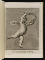 Putto mit Lorbeerkranz