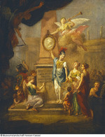 Allegorie auf die Gründung der Kasseler Kunstakademie, Skizze
