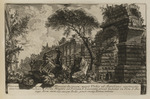 Schlussvignette des italienischen Textes mit der antiken Wasserleitung Acqua Marcia