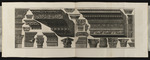 Verschiedene Gebälke, Kapitelle und ornamentale Fragmente