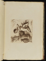 Johannes der Täufer, der Wasser mit einer Schale auffängt, als Keinkind mit einem Lamm