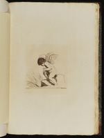 Amor verbrennt Pfeil und Bogen