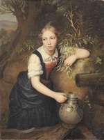 Mädchen am Brunnen, Studie