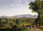 Schloss Wilhelmshöhe mit dem Habichtswald