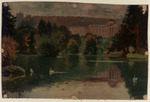 Der Lac und Schloss Wilhelmshöhe, Skizze