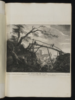 Landschaft mit einer kleinen Brücke
