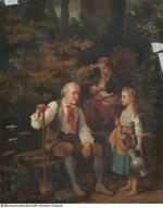 Genreszene im Wald