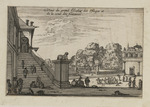 Ansicht der Sphingentreppe und des Fontänenhofes