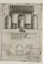 Schnitt des Chores und der Geburtsgrotte der Geburtskirche in Bethlehem