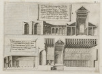 Zwei Schnitte der Geburtskirche in Betlehem