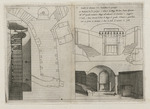 Plan und drei Schnitte der Geburtsgrotte der Geburtskirche in Bethlehem