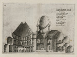 Schnitt der Grabeskirche in Jerusalem