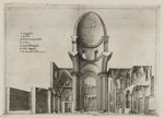 Schnitt der Grabeskirche in Jerusalem