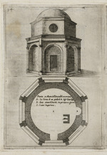 Ansicht und Grundriss der Himmelfahrtskapelle