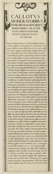 Bordüre mit der Beschreibung der Belagerung der Festung von Saint-Martin auf der Ile de Ré auf Latein
