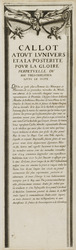 Bordüre mit der Beschreibung der Belagerung von La Rochelle auf Französisch