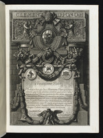 Frontispiz: Widmung an Papst Klemens XIII.