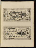 Six Feuilles numerotées avec le Titre sur Nro 1: Paravent de six Feuilles savoir: / 24. | Une Musicienne jouant du luth / Un Scaramouche | Crepy / ,,