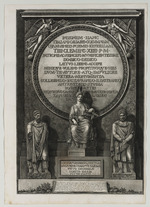 Frontispiz mit Widmung an Papst Clemens XIV.