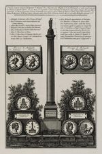 Säule, errichtet in Erinnerung an die Apotheose von Antoninus und Faustina