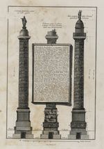 Drei Ansichten der Mark-Aurel-Säule in unterschiedlichen Zuständen