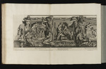 Medaillon mit Apollon und Marsyas, Bildfeld mit Jupiter und Juno und ein weiteres Medaillon mit Boreas und Orithya