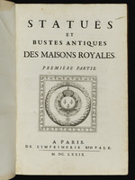 Statues du Roy. Titelseite