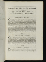 Marmorstatuen und -Büsten im Louvre und im Tuilerienpalast. Blatt 1