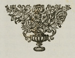 Vignette mit Blumenstrauß in einer Vase