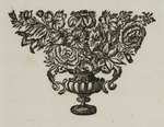 Vignette mit Blumenstrauß in einer Vase
