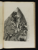 Teil des Kuppelfreskos der Kirche Val-de-Grâce mit dem Lamm und dem Buch mit den sieben Siegeln