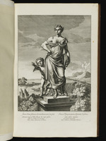 Statue einer Tamburin-Spielerin mit Cupido
