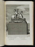 Figur einer Sphinx mit Cupido, nach rechts blickend